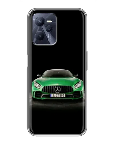 Чехол для Realme C35 с картинкой «Mercedes — неоновый лого»