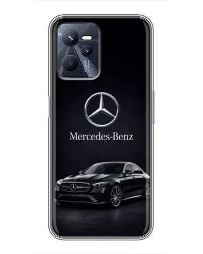 Чехол для Realme C35 с картинкой «Mercedes — решетка радиатора»