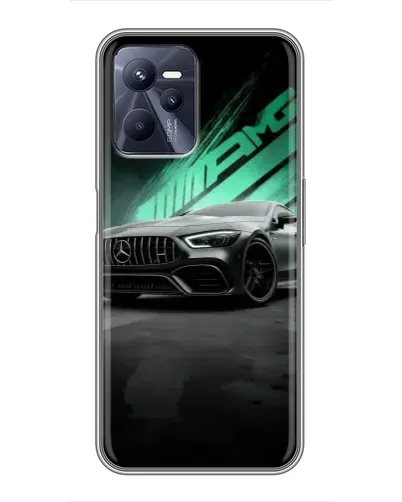 Чехол для Realme C35 с картинкой «Темный Mercedes AMG»