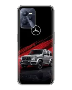 Чехол для Realme C35 с картинкой «Mercedes G-Class красный»