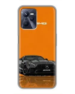 Чехол для Realme C35 с картинкой «Оранжевый Mercedes AMG»