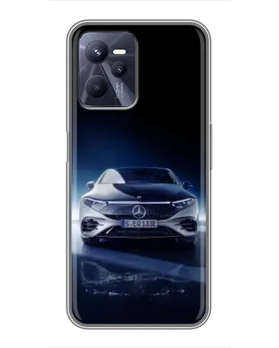Чехол для Realme C35 с картинкой «Ночной Mercedes EQ»