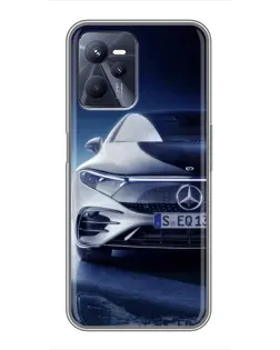 Чехол для Realme C35 с картинкой «Mercedes EQ — будущее»