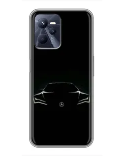Чохол для Realme C35 з картинкою «Mercedes — силует авто» Чохол для Realme C35 з картинкою «Mercedes — силует авто»