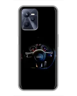 Чохол для Realme C35 з картинкою «Салон Audi — кермо»