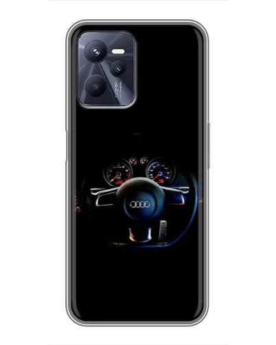 Чехол для Realme C35 с картинкой «Салон Audi — руль»