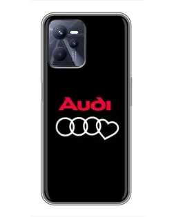 Чохол для Realme C35 з картинкою «Логотип Audi Heart»