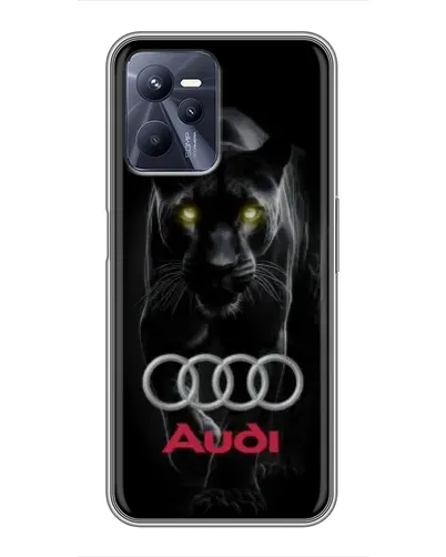 Чехол для Realme C35 с картинкой «Пантера и Audi»
