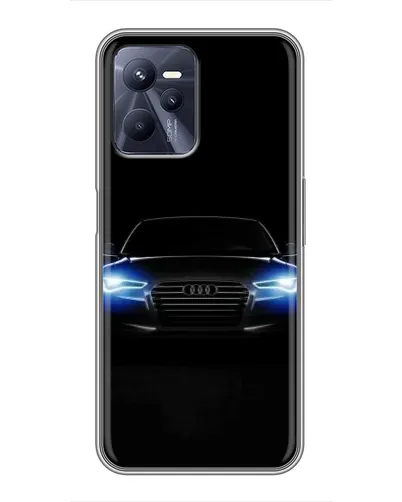 Чехол для Realme C35 с картинкой «Audi в неоне»