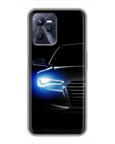 Чехол для Realme C35 с картинкой «Неоновый взгляд Audi»
