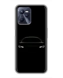 Чехол для Realme C35 с картинкой «Взгляд Audi в темноте»