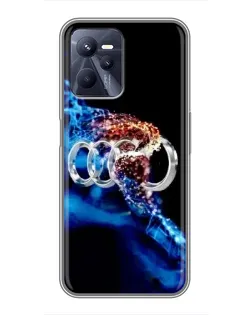 Чехол для Realme C35 с картинкой «Энергия лого Audi»