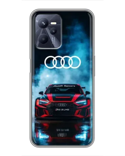 Чехол для Realme C35 с картинкой «Audi Sport — неон»