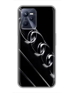 Чехол для Realme C35 с картинкой «Audi — абстрактные кольца»