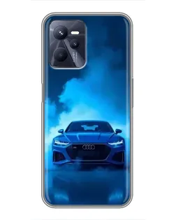 Чехол для Realme C35 с картинкой «Audi — голубая энергия»