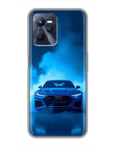 Чехол для Realme C35 с картинкой «Audi — голубая энергия»