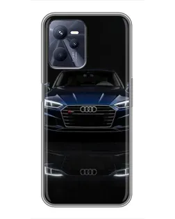 Чехол для Realme C35 с картинкой «Audi — ночное отражение»