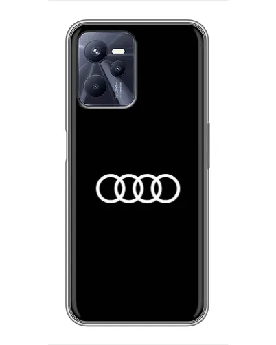 Чехол для Realme C35 с картинкой «Audi White Logo»