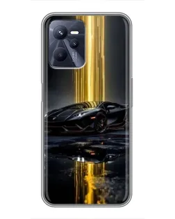 Чохол для Realme C35 з картинкою «Нічний Lamborghini драйв»