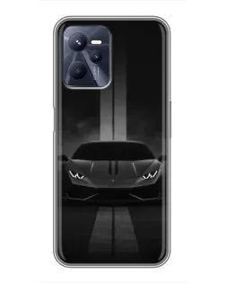 Чохол для Realme C35 з картинкою «Lamborghini симетрія доріг»
