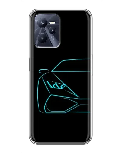 Чохол для Realme C35 з картинкою «Блакитний силует Lamborghini» Чохол для Realme C35 з картинкою «Блакитний силует Lamborghini»