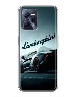 Чохол для Realme C35 з картинкою «Класичний Lamborghini надпис»