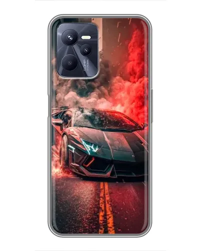 Чохол для Realme C35 з картинкою «Lamborghini червоний дим» Чохол для Realme C35 з картинкою «Lamborghini червоний дим»