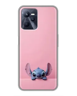 Чехол для Realme C35 с картинкой «Stitch выглядывает» Чехол для Realme C35 с картинкой «Stitch выглядывает»