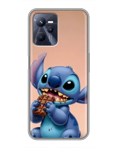 Чехол для Realme C35 с картинкой «Стич ест шоколад» Чехол для Realme C35 с картинкой «Стич ест шоколад»
