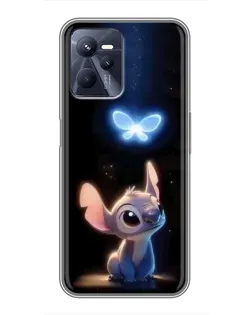 Чехол для Realme C35 с картинкой «Сияющий Стич» Чехол для Realme C35 с картинкой «Сияющий Стич»