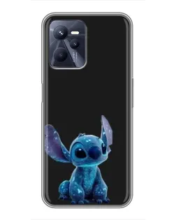 Чехол для Realme C35 с картинкой «Стич на черном» Чехол для Realme C35 с картинкой «Стич на черном»