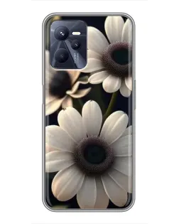 Чохол для Realme C35 з картинкою «Білі маргаритки макро»