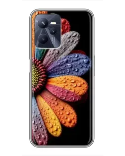 Чохол для Realme C35 з картинкою «Райдужна квітка»