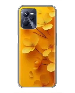 Чохол для Realme C35 з картинкою «Золоті пелюстки»
