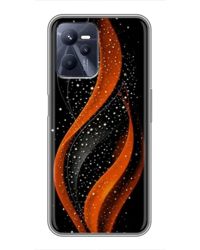 Чехол для Realme C35 с картинкой «Огненная звездная волна»