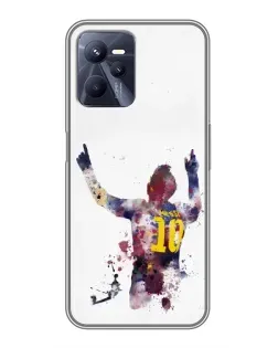 Чехол для Realme C35 с картинкой «Акварельный Месси Барселона» Чехол для Realme C35 с картинкой «Акварельный Месси Барселона»