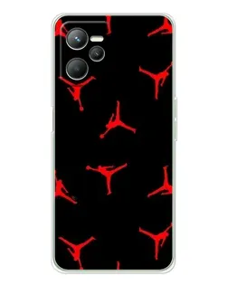 Чохол для Realme C36 з картинкою «Jordan Red Pattern» Чохол для Realme C36 з картинкою «Jordan Red Pattern»