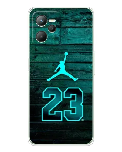 Чохол для Realme C36 з картинкою «Jordan Cyan 23»