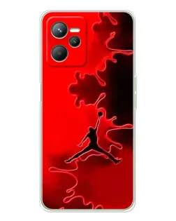 Чохол для Realme C36 з картинкою «Jordan Red Smoke»