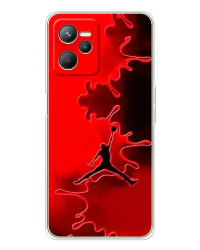 Чохол для Realme C36 з картинкою «Jordan Red Smoke»