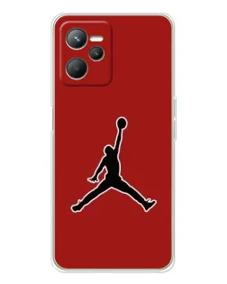 Чохол для Realme C36 з картинкою «Jordan Red Back»