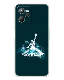 Чохол для Realme C36 з картинкою «Jordan Blue Fire»