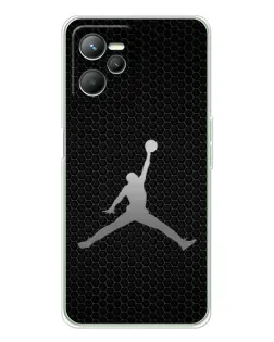 Чохол для Realme C36 з картинкою «Jordan Dark Carbon»