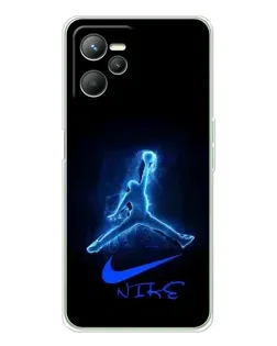 Чохол для Realme C36 з картинкою «Jordan Neon Blue»