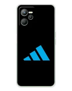 Чехол для Realme C36 с картинкой «Adidas Cyan Logo»