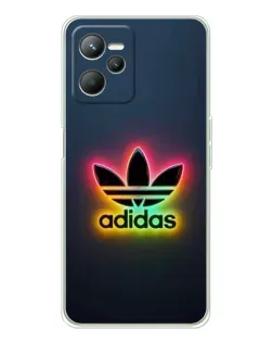 Чехол для Realme C36 с картинкой «Неоновый Adidas»