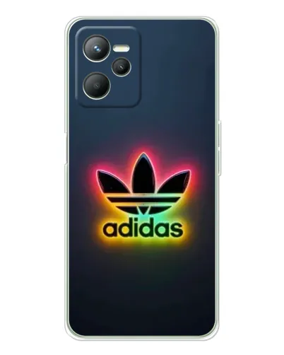 Чехол для Realme C36 с картинкой «Неоновый Adidas»