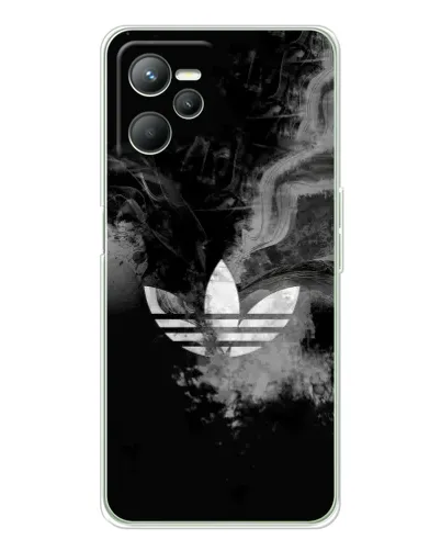 Чехол для Realme C36 с картинкой «Абстрактный дым Adidas»