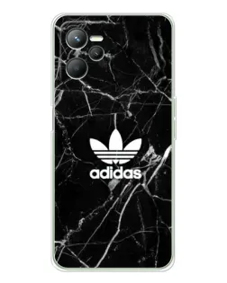 Чехол для Realme C36 с картинкой «Белый мрамор Adidas»