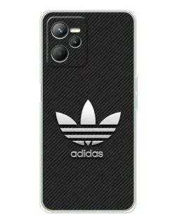 Чехол для Realme C36 с картинкой «Adidas Карбоновая текстура»